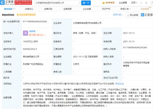 人福醫(yī)藥投資成立醫(yī)療科技公司,注冊(cè)資本 1000萬(wàn)